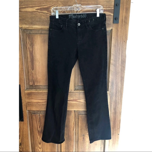 SOLD Madewell Boot Legger Jeans Black Denim - Picture 2 of 6